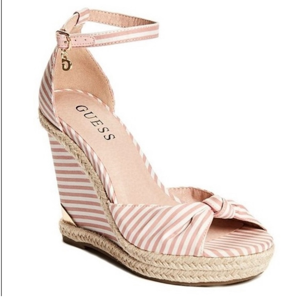 ISO IN SEARCH OF GUESS MARIBELLA WEDGES sandals SIZE 5!